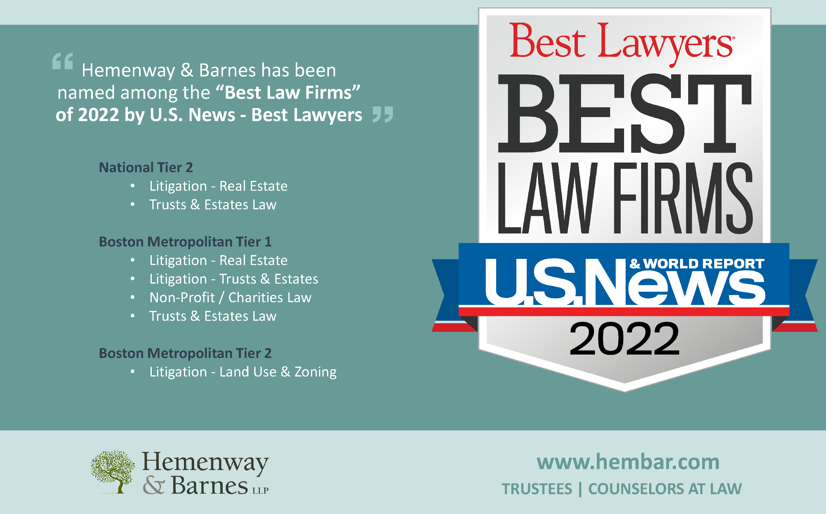 2022 Best Law Firms - U.S. News